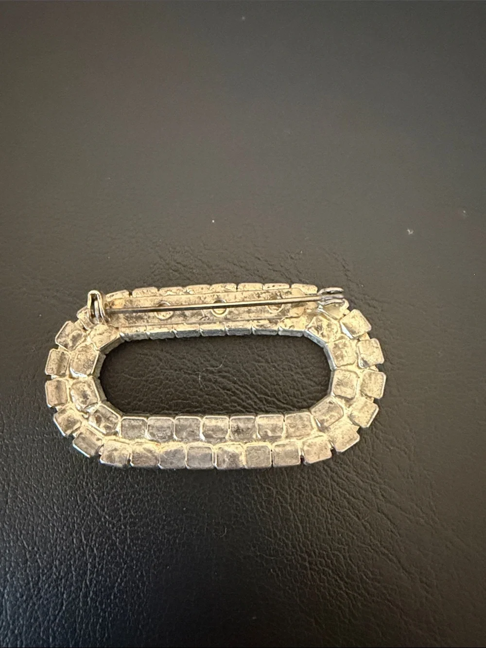 Multicolor Rhinestone Oval Buckle